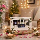 Ceramic Oil Diffuser Gift Set | 4 Aroma Oils & 6 Tealight Candles