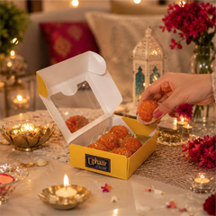Premium Ladoo Candle Set of 6 | Wax Scented Handmade Motichur Laddoo Candles