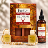 Car Freshener | Hanging Pods Duo + 100 ml Refill – Musk & Amber