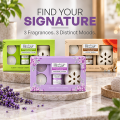 Ceramic Oil Diffuser Gift Set – Lavender Garden